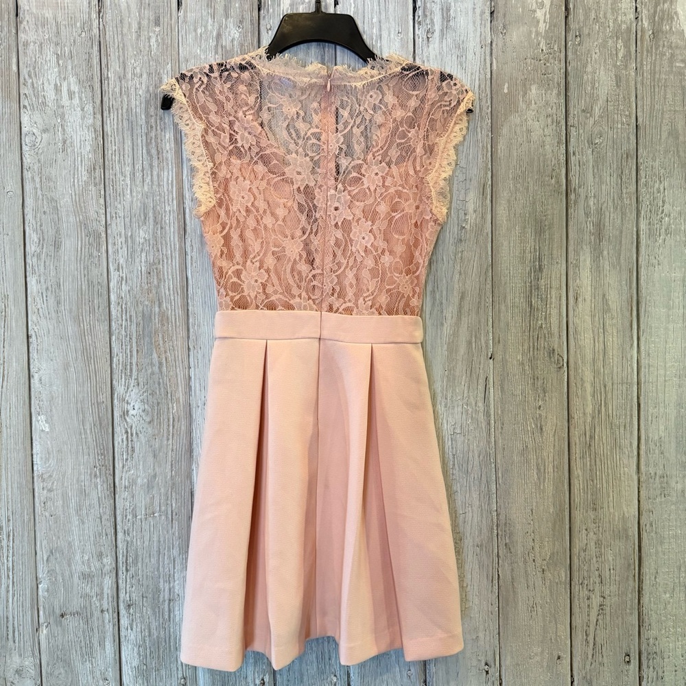 BCBGeneration Blush Lace Mini Dress - Picture 2 of 8